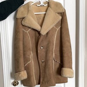 Men’s genuine Canadian made vintage shearling coat / jacket